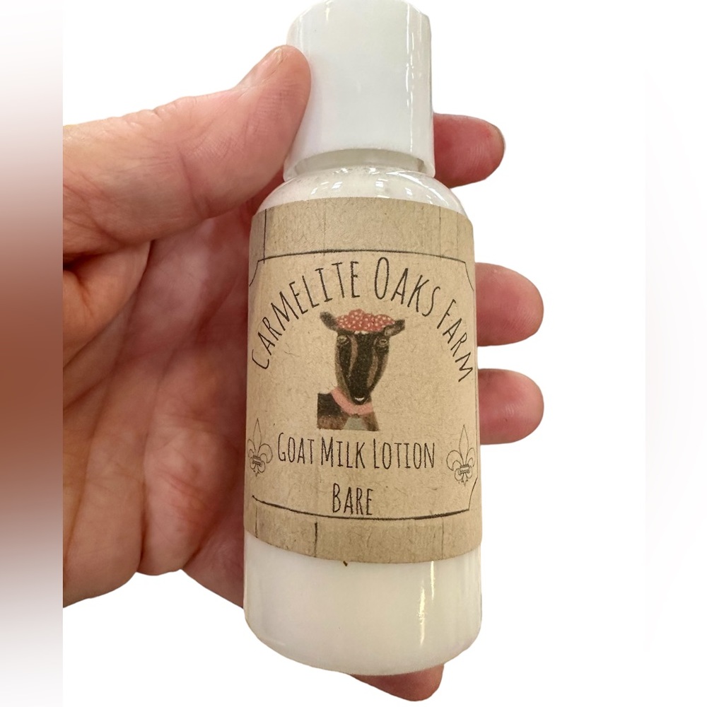 Carmelite Oaks Farm Handmade Soothing Goat Milk Body Lotion Bare unscented